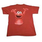 Vintage 90s Elmo Big Face Sesame Street T Shirt Single Stitch Made In USA Sz L