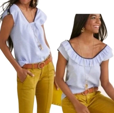 Двусторонний морской топ Cabi 5600 наветренный XS/S синий белый - Изображение 1 из 4