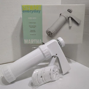 Vtg Martha Stewart Butter Cookie Press W/ 12 Design Discs - Picture 1 of 14