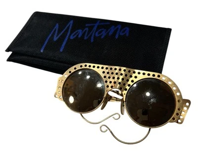 Claude Montana Alain Mikli Metal Sunglasses 1980s Vintage (Worn by Lady Gaga) - Image 1 of 4