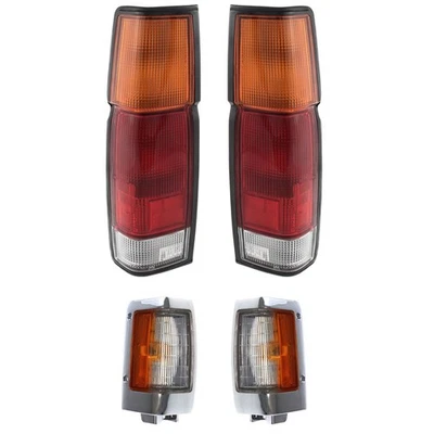 Tail Light Kit For 1990-1994 Nissan D21 95-97 Pickup LH RH Amber Clear Red - Image 1 of 4