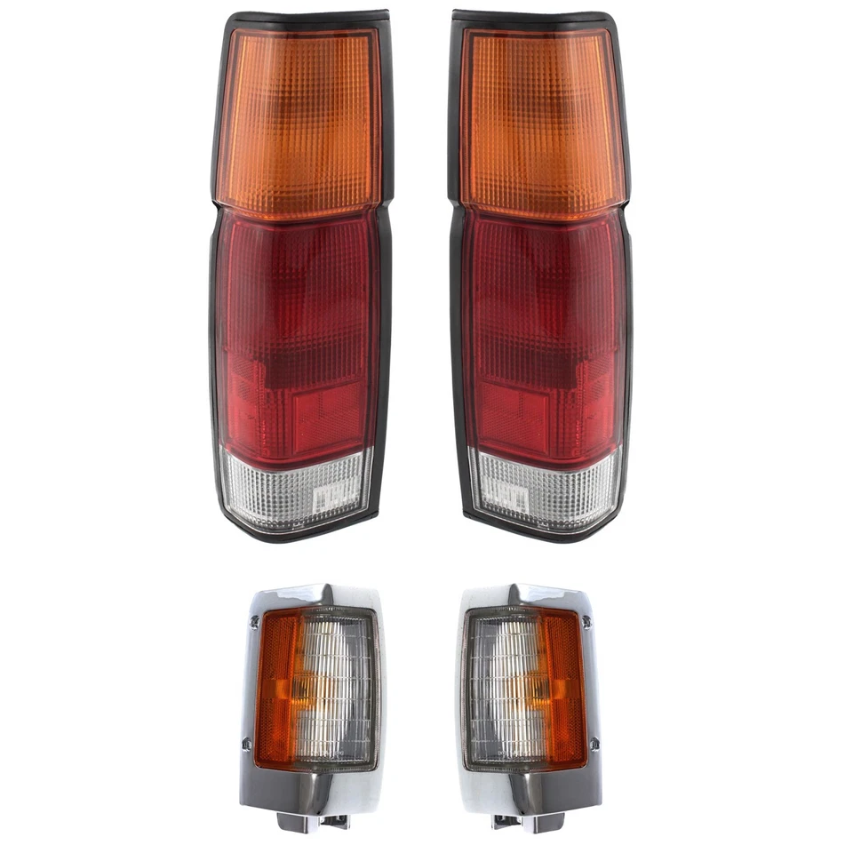 Kit de luces traseras para camioneta Nissan D21 95-97 1990-1994 derecha ámbar rojo claro Foto 1 de 4