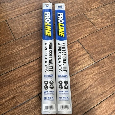 Lote de 2 escobillas limpiaparabrisas Proline "20" - Gancho en J para todas las estaciones apto para la mayoría de C Foto 1 de 4