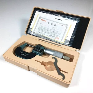 Mitutoyo Digit Micrometro esterno 193-111 M820-25 0-25 mm 0,001 mm Giappone AI076T - Foto 1 di 24