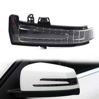 Rearview Mirror Turn Signal Light For Mercedes-Benz A B C E S CLA GLA Class Foto 1 de 4