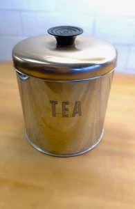 1950's Original Colorama by Heller Vintage Tea Canister w/Copper Tone Li - Picture 1 of 6