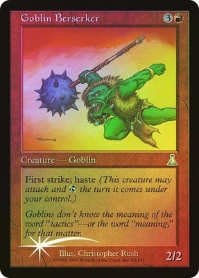 Urza's Destiny  MTG  FOIL  Goblin Berserker   Magic - Image 1 of 2