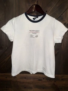 VTG Y2K Polo Jeans Co Ralph Lauren Womens Baby Doll Tee Graphic Shirt Small S - Picture 1 of 8