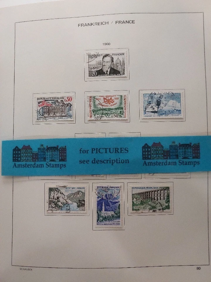 France 1960-1988 vf used collection in Schaubek High CAT Value TOP! - Image 1 of 1