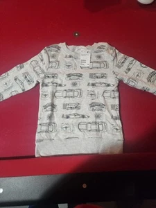 NWT boys H & M car hoodie size 6-8Y gray - Picture 1 of 2