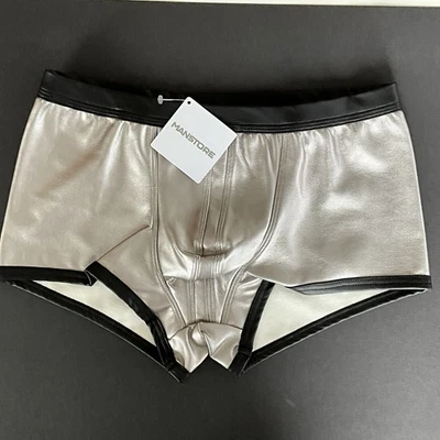 Manstore Herren Pant 🔥 Gr.M Shape Silver Boy BDSM Fetisch Look Neu Mit Etikett - Bild 1 von 4