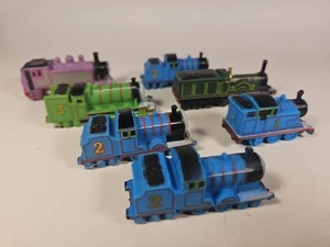 Thomas the Train Miniature Engines Tag Along Rubber Trains Lot of 7 - Picture 1 of 7