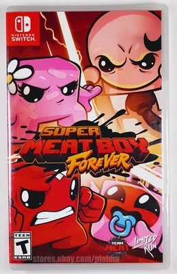 SUPER MEAT BOY FOREVER New NINTENDO SWITCH Game Limited Run #116 ESRB Release - Image 1 of 3