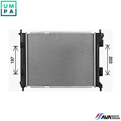 RADIATOR ENGINE COOLING KA2327 FOR HYUNDAI KIA VENGA/Hatchback/Van D4FC 1.4L - Image 1 of 4