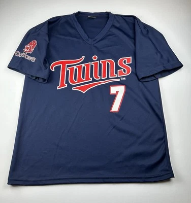 Camiseta deportiva de los Mellizos de Minnesota Joe Mauer 7 SGA Stadium Giveaway talla grande Gorton's Foto 1 de 4