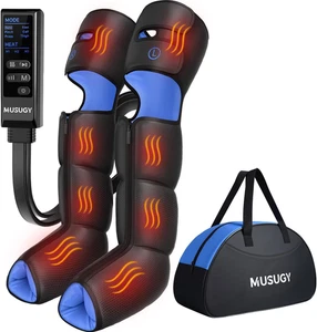 Leg Massager with Heat and Compression : Sequential Compression Boots with 6 Mod - Picture 1 of 9