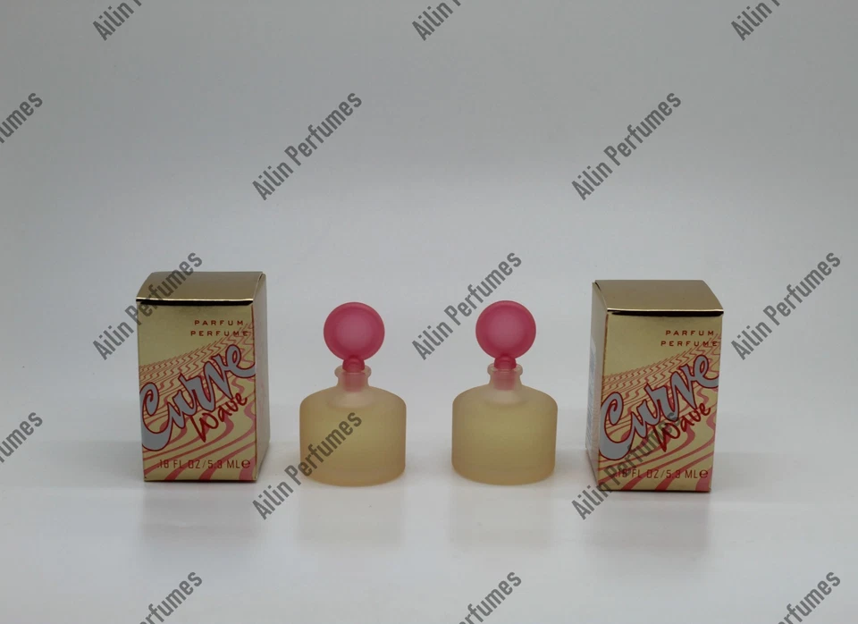 Curve Wave de Liz Claiborne EDP 0,18 oz (5,3 ml) mini salpicaduras para mujer (lote de 2) Foto 1 de 1