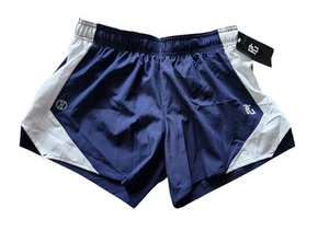 Holloway Girls Navy White Athletic Running Shorts Size Large Lined Gym 3.5" NEW - Picture 1 of 10