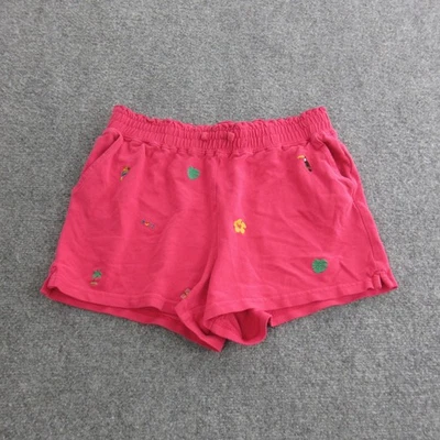 Pantalones Cortos Polo Ralph Lauren Niñas XL 16 Rosa Bordado Tucán Tropical Elástico Foto 1 de 4