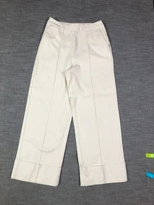 Rachel Comey Pants Womens 0 25 Cream High Rise Cuffed Straight Leg Crop Wide - Picture 1 of 10