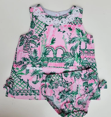 Платье цельнокроеное Lilly Pulitzer Baby Always Worth It Mandevilla Baby 6 12 М (03022B) - Изображение 1 из 4