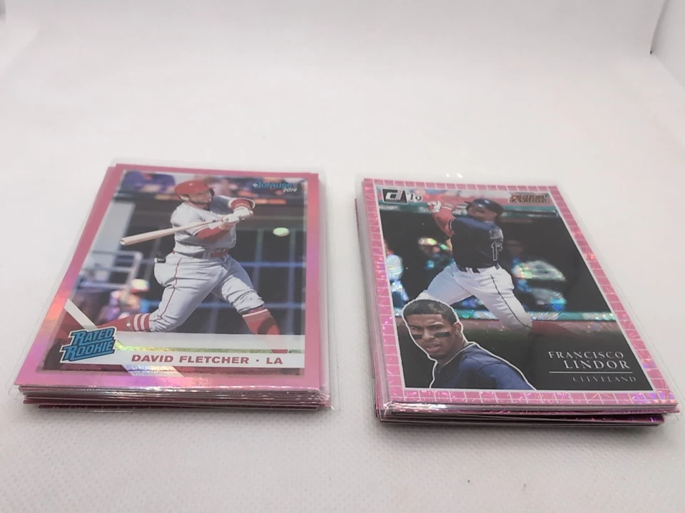 Donruss Baseball 2019 completa tu holo rosa set + insertos (fuegos artificiales rosas) PYC Foto 1 de 1
