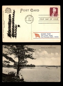 Mayfairstamps US FDC 1968 Lucy Stone Lake Scene First Day Card aau_11683 - Picture 1 of 2