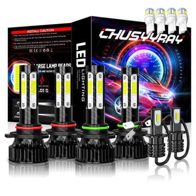 For Chrysler 300M 1999-2004 6x 10000K LED Headlight KIT High Low Beam Fog Lights - Image 1 of 4