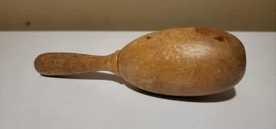 Vintage Wooden Darning Egg Tool 6 Inch Mending Sewing Craft 2.5oz Rustic Decor - Image 1 of 4