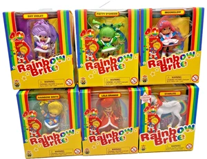 Rainbow Brite CheeBees 6er Set Lala Orange Shy Violet Patty'Starlite Moonglow - Bild 1 von 8