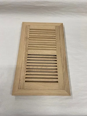 Registro de piso de roble blanco 6 x 12, ventilación de montaje empotrado, sin terminar hecho en EE. UU. Foto 1 de 4