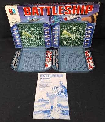 Vintage Battleship Classic Game of Naval Strategy Board Game MB 1993 Complete  - Image 1 of 4