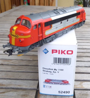 Piko 52490 H0 Diesellok NOHAB My  1125 der STRABAG EPOCHE 5/6 mit LED+DSS ex DSB - Bild 1 von 4