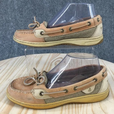 Sperry Top Sider Shoes Womens 7 M Boat Brown Leather Round Toe Comfort 9102047 - Image 1 of 4