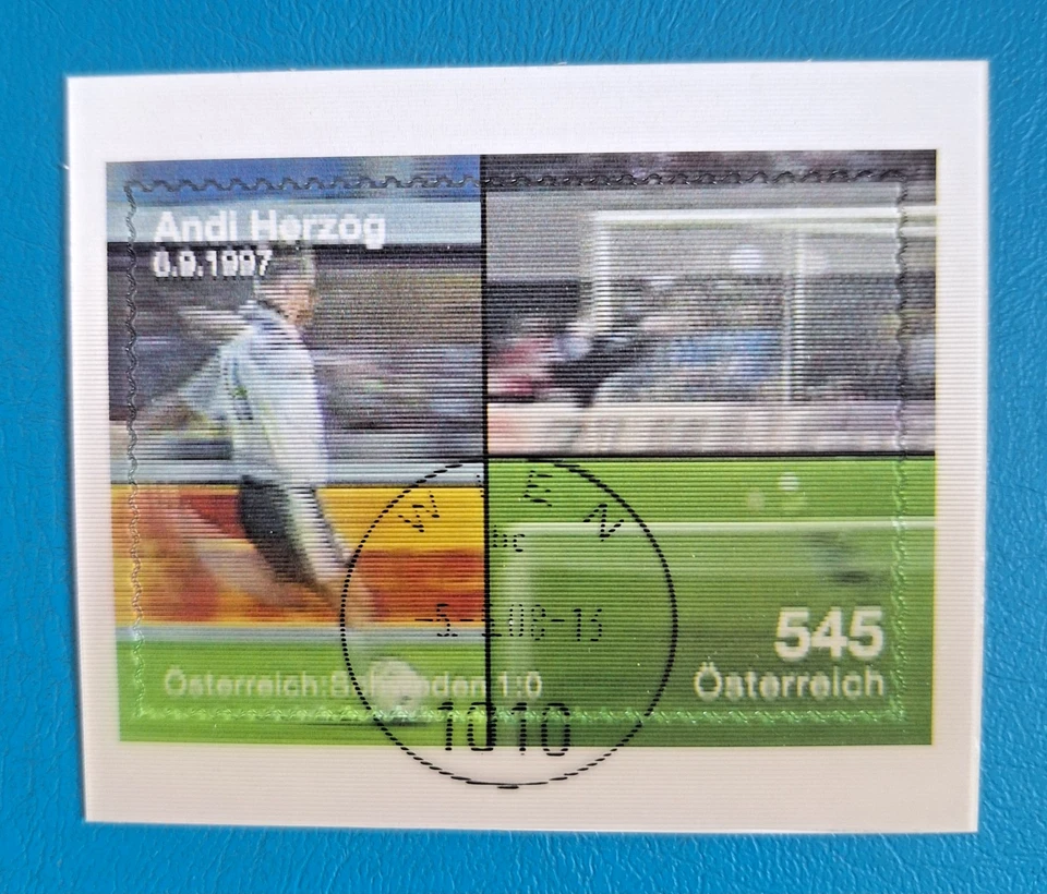 Austria 2008 mini sheet 3D football UEFA - Image 1 of 3