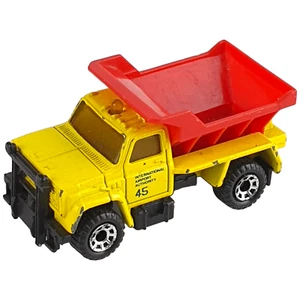 Vtg Matchbox HIGHWAY MAINTENANCE Truck Airport 45 1990 Yellow Red Thailand 1:83 - Picture 1 of 12