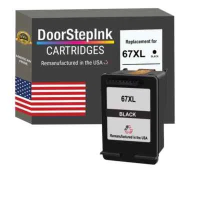 DoorStepInk Compatible Ink Cartridge HP 67XL (3YM57AN) Black High Yield USA - Image 1 of 4