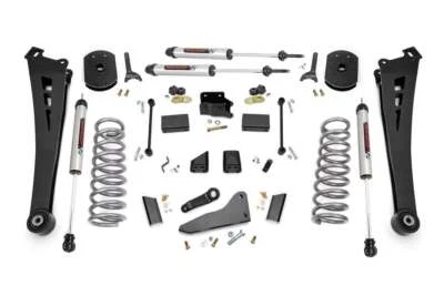 Rough Country 5" Lift Kit Radius Arms V2 Shocks for Ram 14-18 2500 4wd Gas - Image 1 of 4