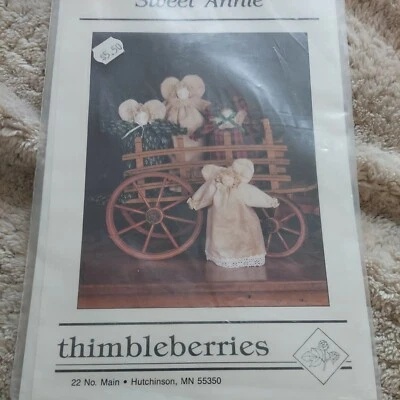 SWEET ANNIE Sewing Pattern by Thimbleberries 9" to 12" Angel Doll Pattern New UC - Image 1 of 3
