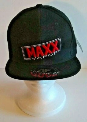 Gorra plana Academy Fits Maxx Vapor negra con cierre a presión para hombre Foto 1 de 4