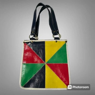 Cartera de Mano Japonesa Vintage Años 60 Estilo Mod Foto 1 de 4