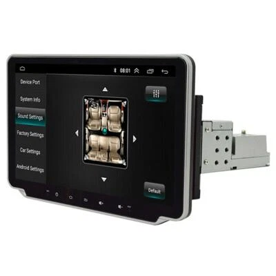 Reproductor MP5 Único DIN Radio Coche Estéreo 10.1 pulgadas Pantalla Táctil Ajustable Android 9.1 Foto 1 de 4