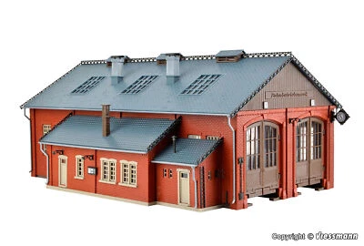 VOLLMER 45753 Échelle Ho Hangar pour Locomotives A Vapeur Due Places - Photo 1/2