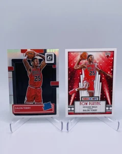 Dalen Terry Rookie (x2) Donruss Optic Rated Rookie Silver Holo + Rookie Insert - Picture 1 of 8