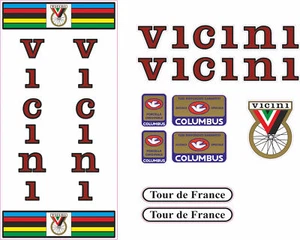 Vintage Tour de France NEIGHBORS Frame Stickers - Picture 1 of 1
