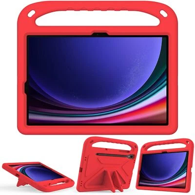 Funda para niños con soporte de mango de espuma EVA para Samsung Galaxy Tab S10 FE Plus/S9/S8/S7 FE Foto 1 de 4