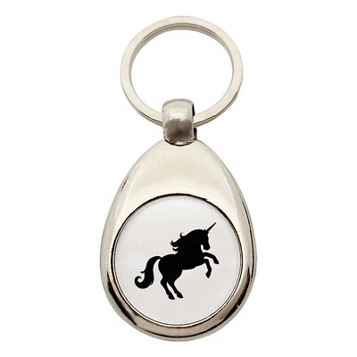 HELLWEG DRUCKEREI Schlüsselanhänger Einhorn Silhouette Anhänger Geschenkidee Souvenir Präsent Wich