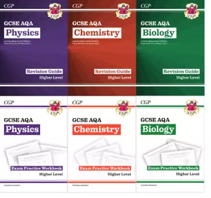 CGP GCSE AQA TRIPLE SCIENCE BIOLOGY CHEMISTRY PHYSICS  Revision & Workbooks  - Picture 1 of 7