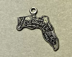 Sterling Silver Charm "Clear Water Beach Florida" .925 - Picture 1 of 2
