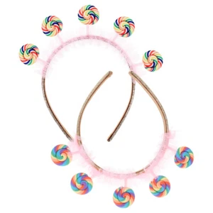 2pcs Pink Lollipop Headband For Girls Candy Princess Themed Party Accessory - Picture 1 of 12
